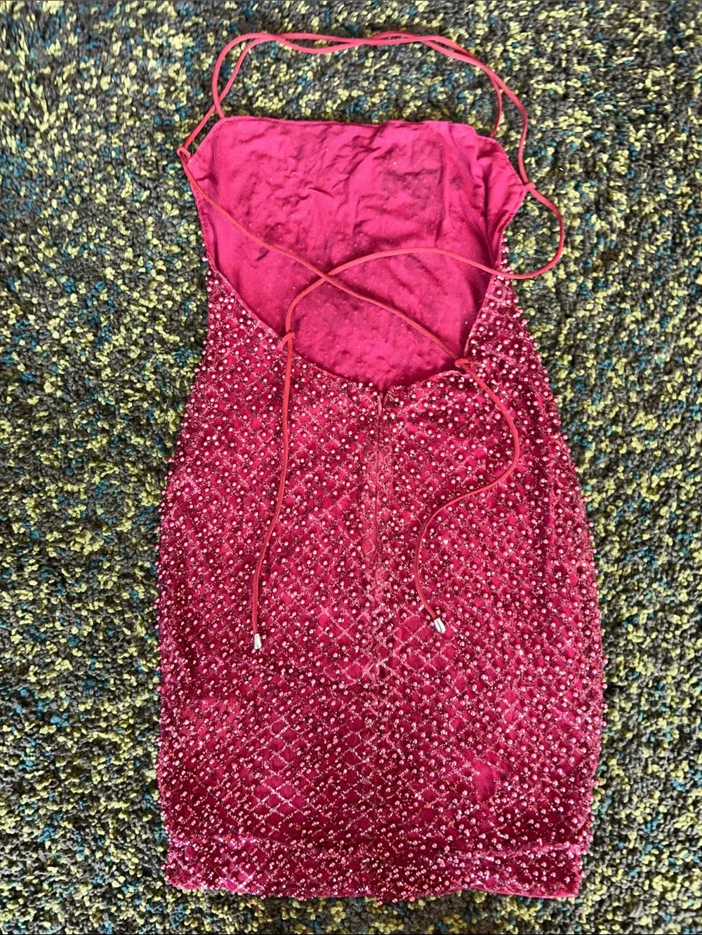 Oh Polly Beaded Sparkly Minidress - Picture 4 of 5